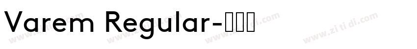 Varem Regular字体转换